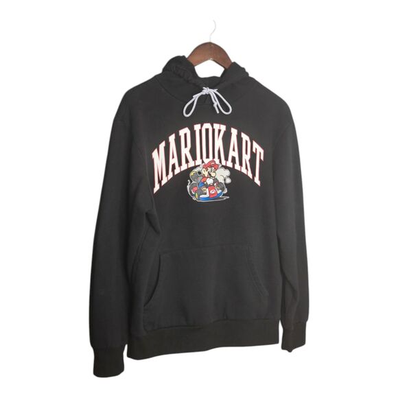 Nintendo Mario Kart Hoodie Sweat Shirt Black Adult Large Pullover Gaming‎ Retro - Picture 2 of 7